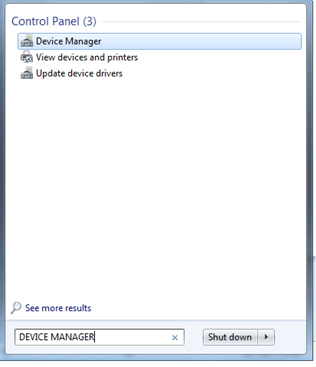 Windows 7 Device Manager